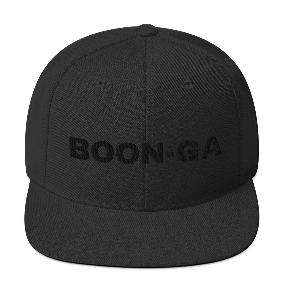 Boon-Ga Snapback Hat - Black