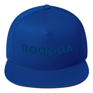 Boon-Ga Flat Bill Cap - Blue