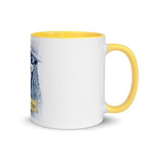 Boon Ga White Ceramic Mug with Color Inside Design #2