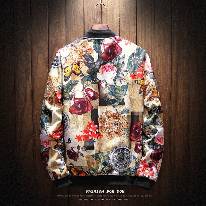 Printed Pattern Jacket For Men